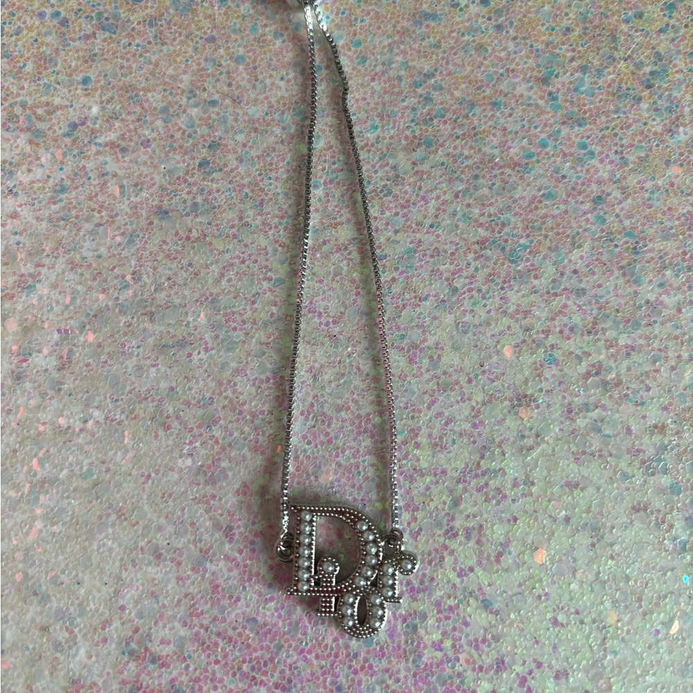 Upcycled Silver-Tone Pendant Necklace